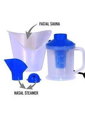 ImegaZ ImegaZ 3 In 1 Steam Vaporizer Nose Steamer Cough Steamer Nozzle Inhaler Nose vaporizer machine for cold cough Blue  - Image 3