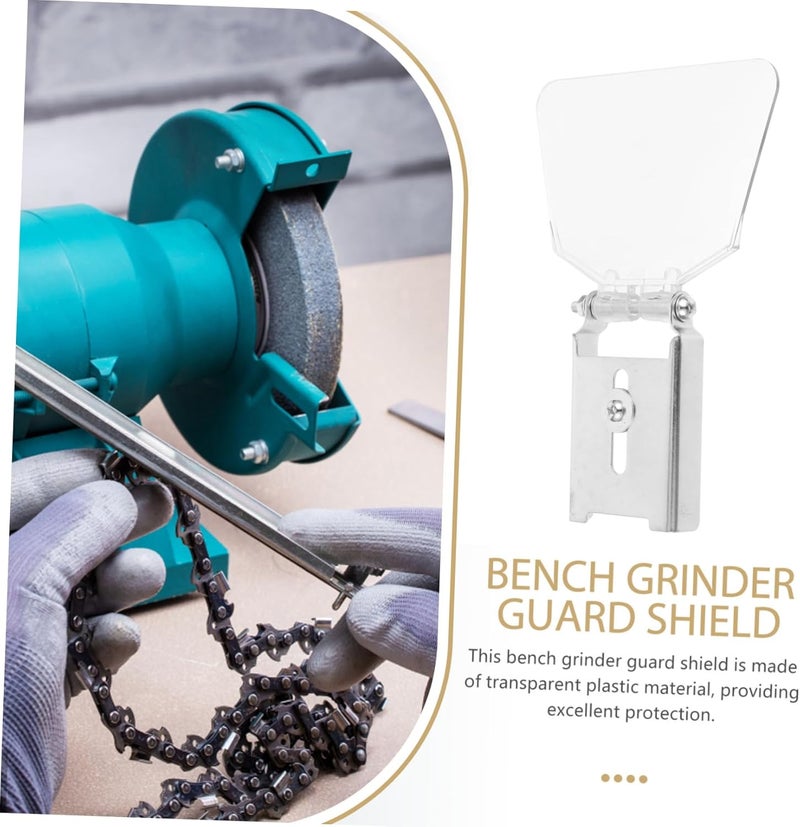 1pair Bench Replacement Guards for Bench Grinders Easy Installation Compatible Models High Hardness Non-deformable Safety for Grinding Tasks - Image 4