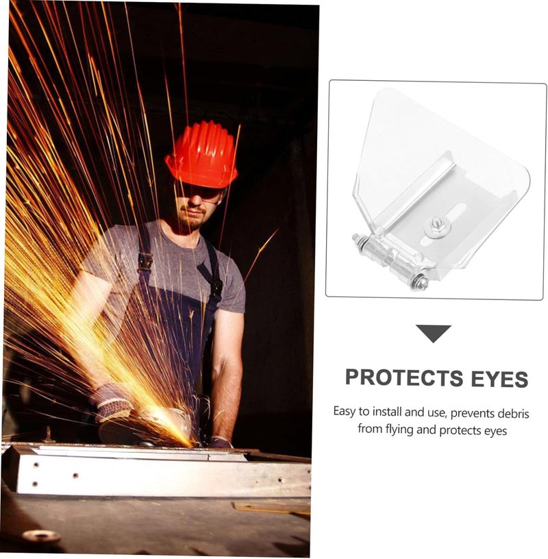 1pair Bench Replacement Guards for Bench Grinders Easy Installation Compatible Models High Hardness Non-deformable Safety for Grinding Tasks - Image 3