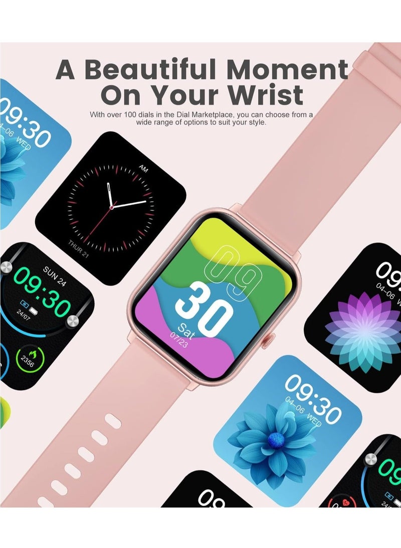 1.83-inch Smartwatch with Answer/Make Calls, Fitness Tracker Heart Rate Monitor, Sleep Monitor, Step Counter with 21 Sports Modes, IP68 Waterproof Smart Watch for Android/iPhones - Image 4