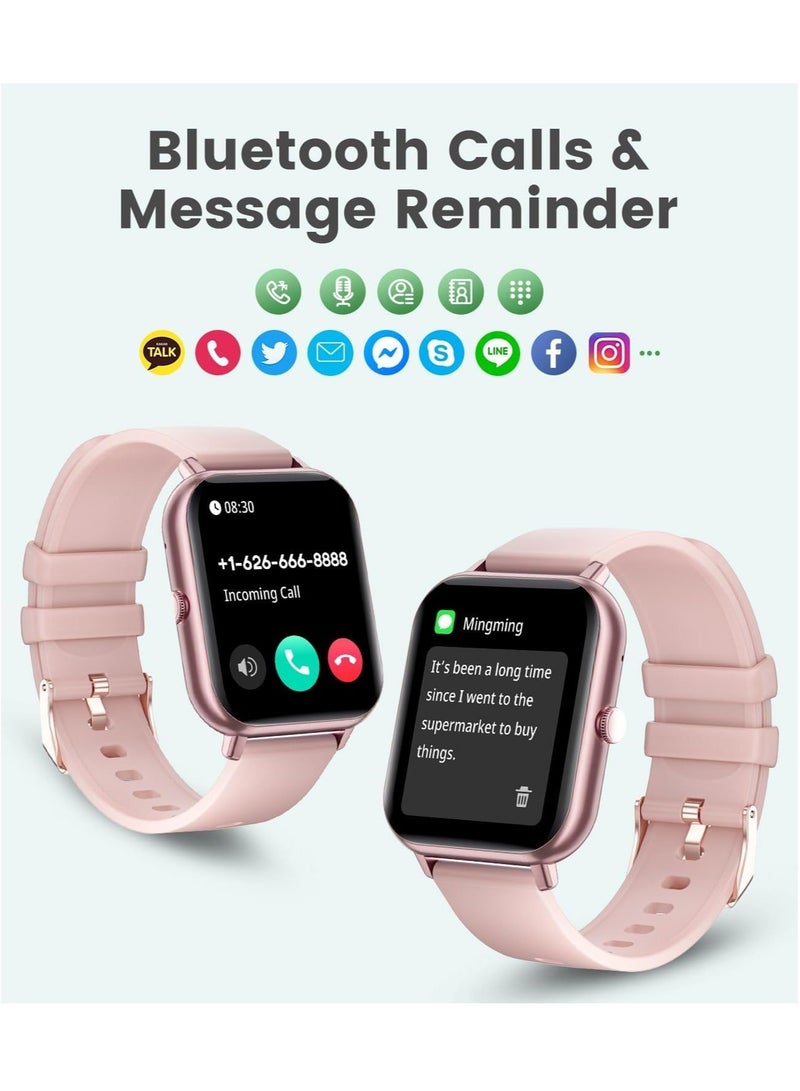 1.83-inch Smartwatch with Answer/Make Calls, Fitness Tracker Heart Rate Monitor, Sleep Monitor, Step Counter with 21 Sports Modes, IP68 Waterproof Smart Watch for Android/iPhones - Image 2