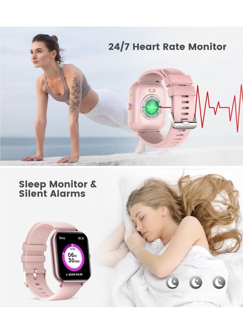 1.83-inch Smartwatch with Answer/Make Calls, Fitness Tracker Heart Rate Monitor, Sleep Monitor, Step Counter with 21 Sports Modes, IP68 Waterproof Smart Watch for Android/iPhones - Image 5