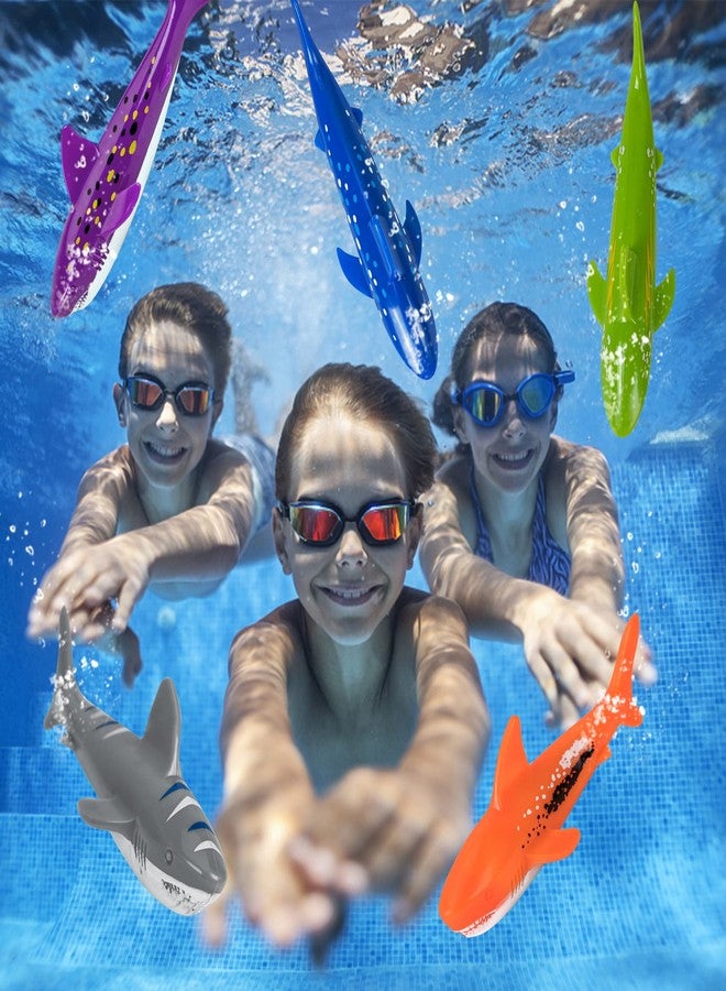 YHmall Underwater Diving Toys Shark Pool Torpedo Toys Swimming Throwing Torpedo Bandits Small Water Rockets Training Dive Toys for Learning to Swim 5 Pack - Image 5