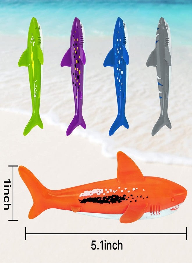 YHmall Underwater Diving Toys Shark Pool Torpedo Toys Swimming Throwing Torpedo Bandits Small Water Rockets Training Dive Toys for Learning to Swim 5 Pack - Image 2