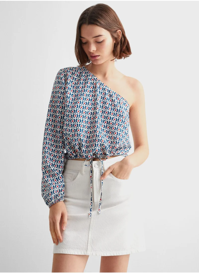 MANGO Youth Geo Printed Top