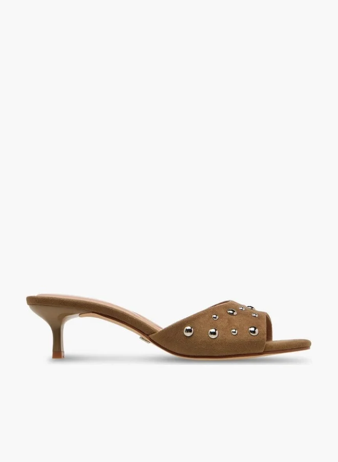 سيليست Women Embellished Suede Kitten Heel Sandals