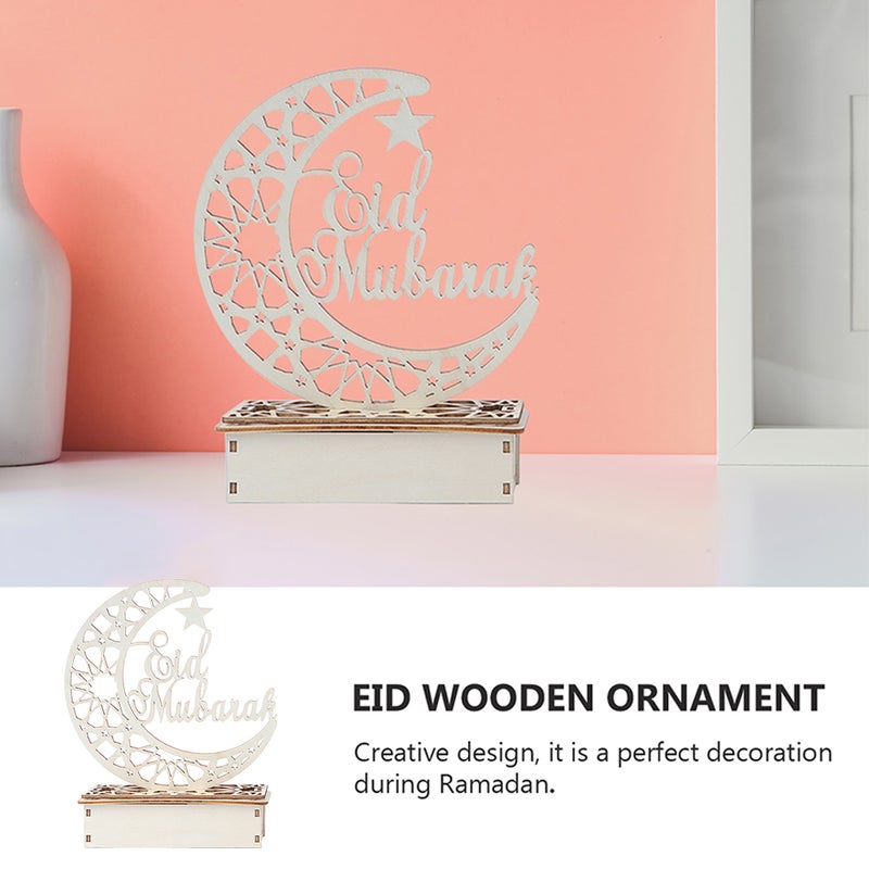 🏠 ضوء LED خشبي زخرفي للمنزل لمناسبات رمضان والعيد - Image 5