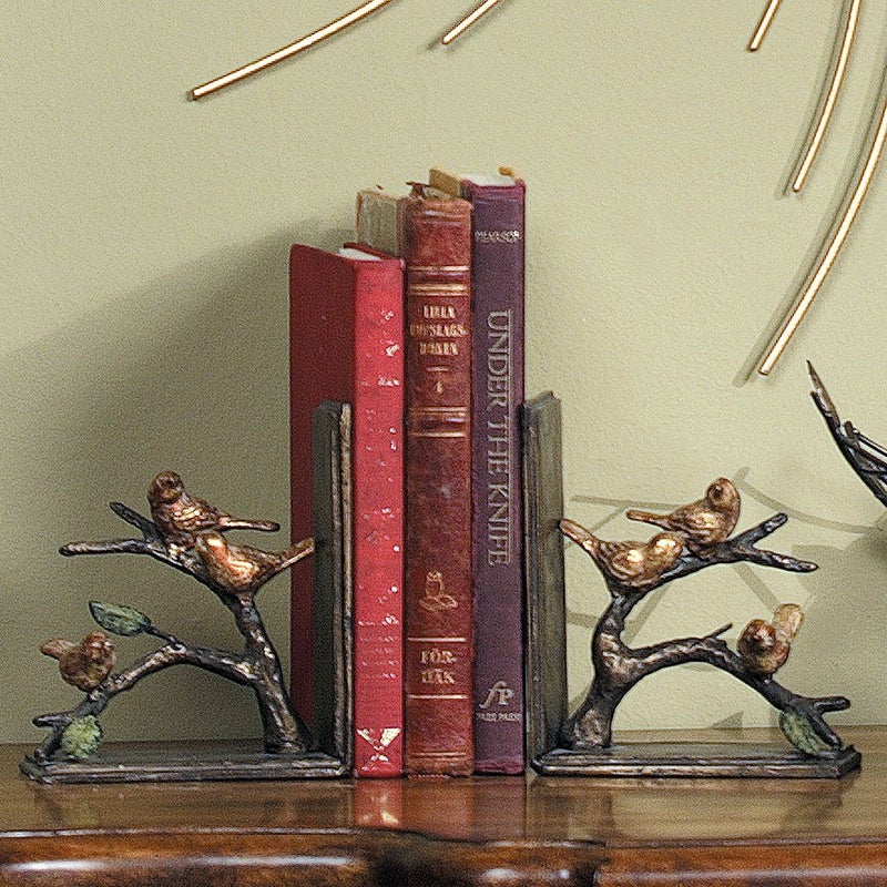 SPI Sparrows on a Branch Pair of Bookends - Image 5