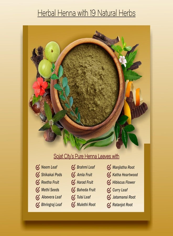 IYUSH Herbal Ayurveda Amla Powder with Katha Powder for Hair and Herbal Henna Powder for Hair Colour - 300gm | Natural Hair Colour | Hair Volume Powder | Hair Mask for Dry and Frizzy Hair | 100gm each - Image 2