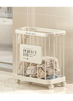 Large Capacity Basket Yoga Storage Basket With Pulley Movable Dirty Clothes Basket