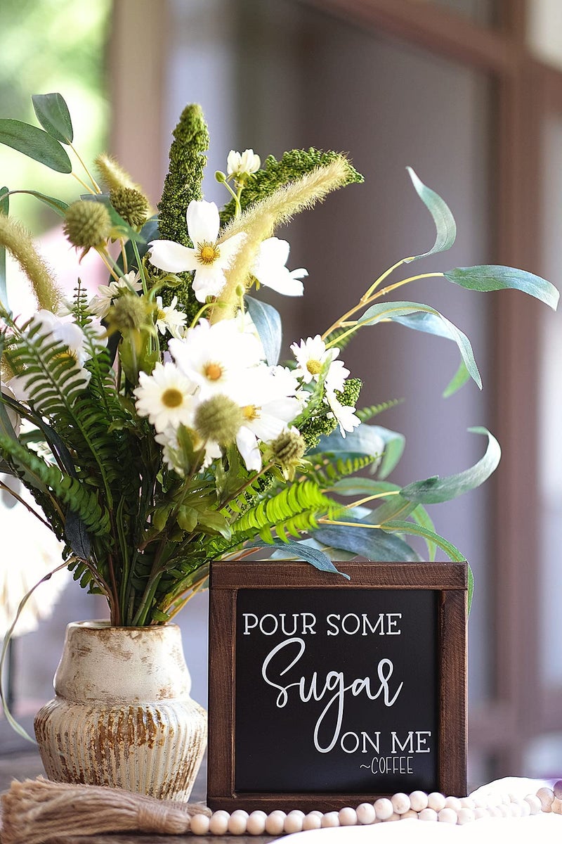 SIMPLY ANI ببساطة ، صب بعض السكر على علامات Me-Coffee لـ Coffee Bar Farmhouse Bar Decor - Image 4