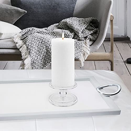 Root Candles Unscented Pillar Candles Beeswax Enhanced Textured Timberline™ Pillar Candle, 3 x 6-Inch, White - Image 3