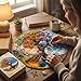 Jollitot Wooden Puzzles Adults Seasonal Tree of Life Wooden Puzzles 300 Pieces Unique Animal Shaped Wood Challenging Jigsaw Puzzles for Adults 134x134in - Image 4