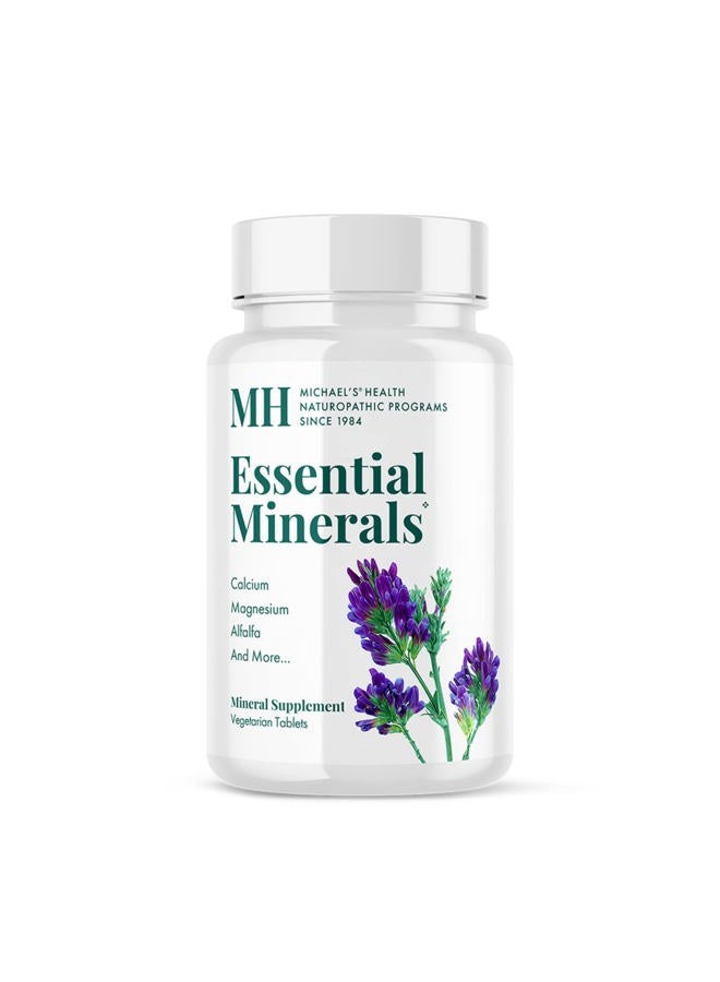 Michael's Naturopathic Programs Essential Minerals - 240 Vegan Tablets - Supports Nerve Communication & Proper Functioning of Muscles - Vegetarian, Kosher - 60 Servings - Image 1