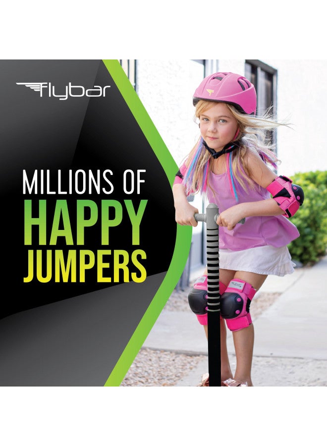 Flybar Flybar Maverick 2.0 Foam Pogo Stick for Kids Ages 5 and Up, 40 to 80 Pounds, Outdoor Kids Toys, Pogo Stick for Boys and Girls, Rubber Grip, by The Original Pogo Stick Company (Black Lightning), Large - Image 3