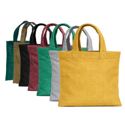 FREDDO- 9 x 10 inch Reusable Eco-Friendly HDPE Carry Bag | Durable Daily Use for Bread, Milk Pouch & Small Grocery Items | Washable | Alternative to Plastic Bags-Multi Color | Pack of 7 - Image 1