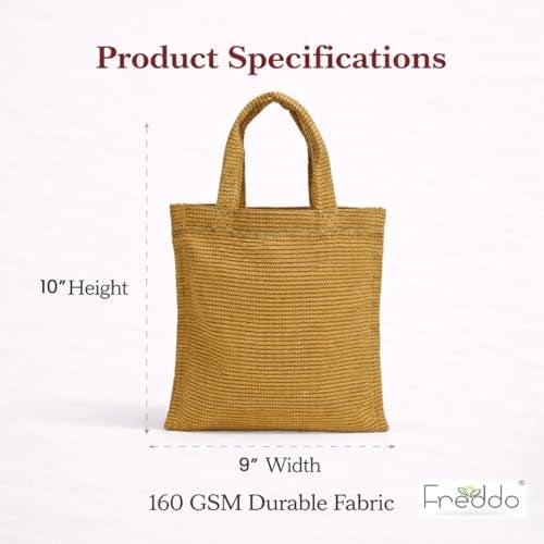 FREDDO- 9 x 10 inch Reusable Eco-Friendly HDPE Carry Bag | Durable Daily Use for Bread, Milk Pouch & Small Grocery Items | Washable | Alternative to Plastic Bags-Multi Color | Pack of 7 - Image 2