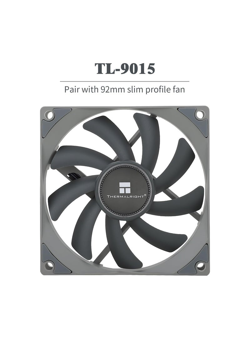 Thermalright Thermalright AXP-90 X53 Low Profile CPU Air Cooler with Quite 90mm TL-9015 PWM Fan, 4 Heat Pipes, 53mm Height, for AMD AM4/Intel LGA 1150/1151/1155/1156/1200 (AXP-90 X53)  - Image 5