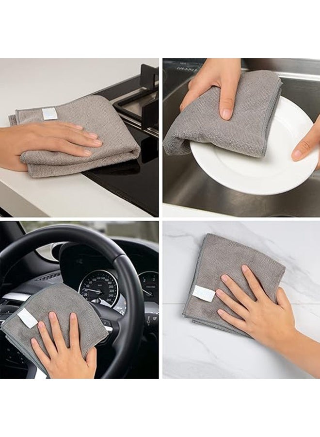 Manful 500 GSM Microfiber Cleaning Cloth 12Pcs – 40 * 60cm Ultra Thick Car Drying Towels, Premium Microfiber Towels for Car Wash, Detailing, Polishing, Scratch-Free - Image 4