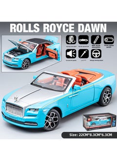 Arabest 1:24 Scale Rolls-Royce Phantom Diecast Model Toy Car ENN Obsidian Shadow Blue 