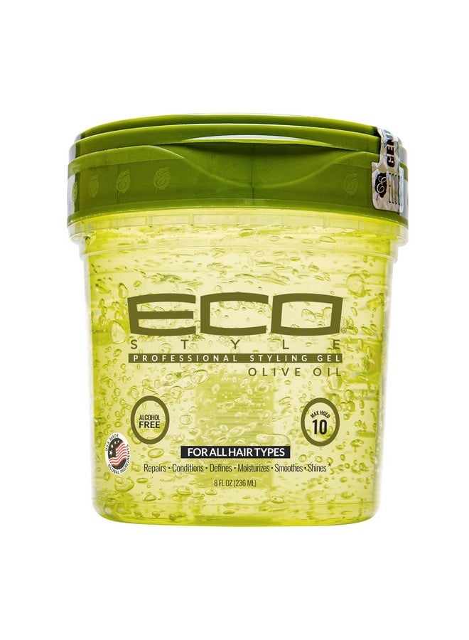 Eco Style Olive Oil Professional Styling Hair Gel, 16 oz (Pack of 3) - Image 2