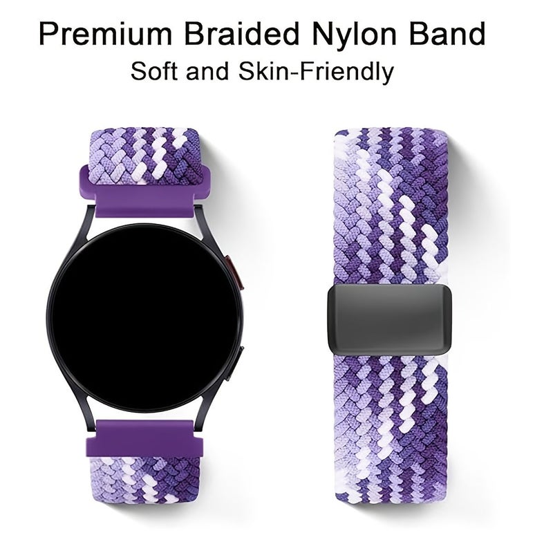 Magnetic Bands 18mm Mixed Color 3 Compatible with Samsung Galaxy Watch 4 5 6 7 Classic Garmin Vivoactive - Image 5