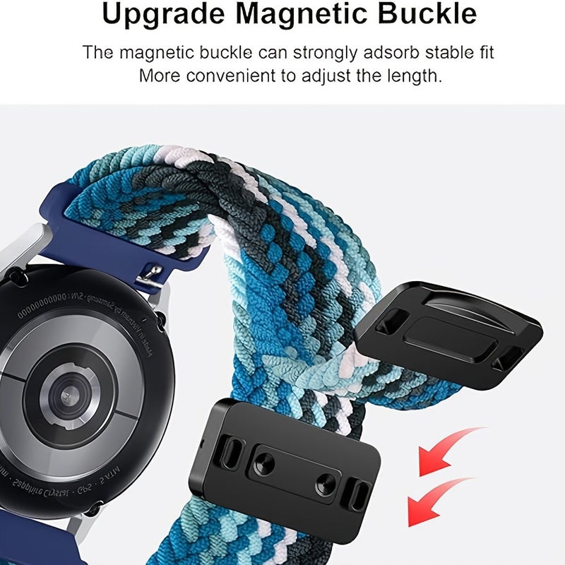 Magnetic Bands 18mm Mixed Color 3 Compatible with Samsung Galaxy Watch 4 5 6 7 Classic Garmin Vivoactive - Image 4