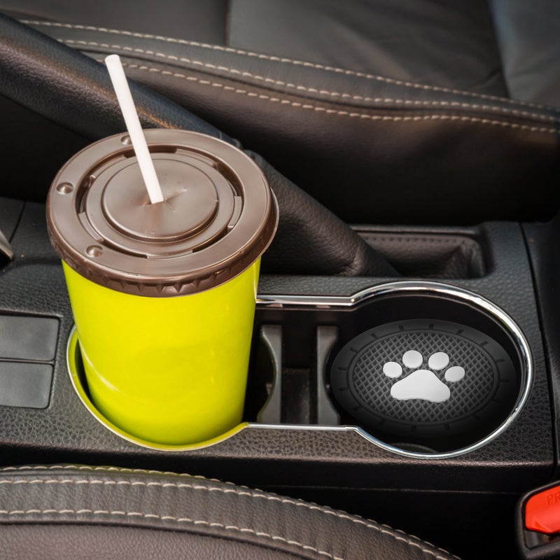 4pcs PVC Paw Car Auto Insert Car Interior Car Cup Holder - Image 4