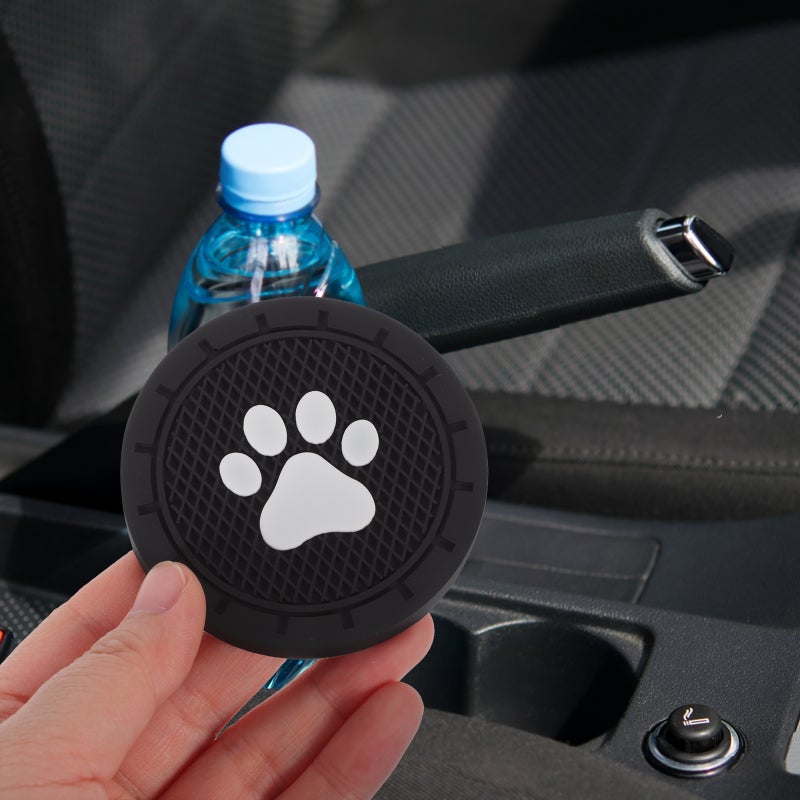 4pcs PVC Paw Car Auto Insert Car Interior Car Cup Holder - Image 3