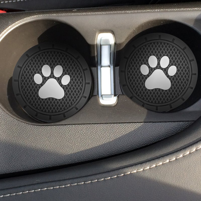 4pcs PVC Paw Car Auto Insert Car Interior Car Cup Holder - Image 2