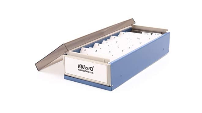 oddpod ™ KW-Trio Imported Business Card Organiser with Alphabetical Sorting for Office Upto 800 Cards Capacity - Image 1