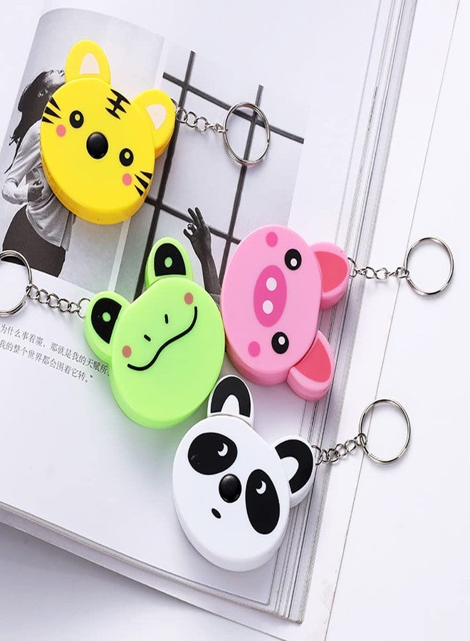 DOYIFun 4pcs 60-Inch 1.5 Meter Soft Retractable Measuring Tape for Body Measurements Retractable, Cute Kawaii Animal Tape Measures Tailor Measuring Tape Fractions Measure Ruler for Sewing - Image 3