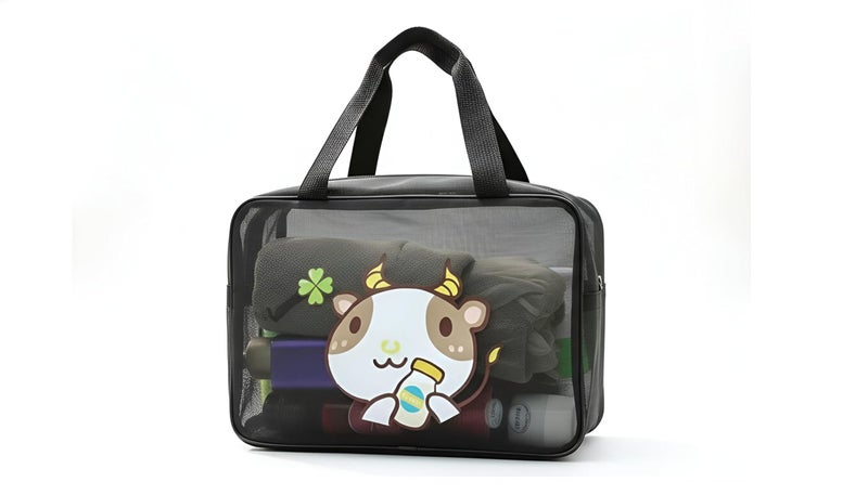 Cute Printed Organizer - 3-Piece Handbag Set with Clear Front, Easy to Carry, Perfect for Work and Travel (model 2)