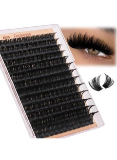 Focipeysa Focipeysa Eyelash Extensions 200D Lash Clusters 14-20MM Lashes Extensions Thick Lash Clusters D Curl Individual Lashes Extensions Soft Reusable Cluster Lash Extension DIY Lash Cluster Extensions  - Image 1