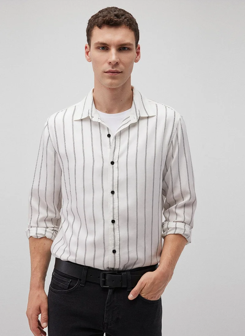 مافي Striped Tencel Shirt