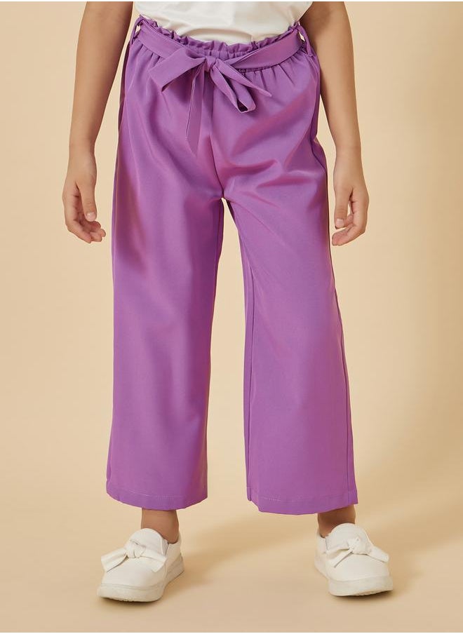 Styli - Graphic Print Round Neck Top and Trousers Set - Image 1