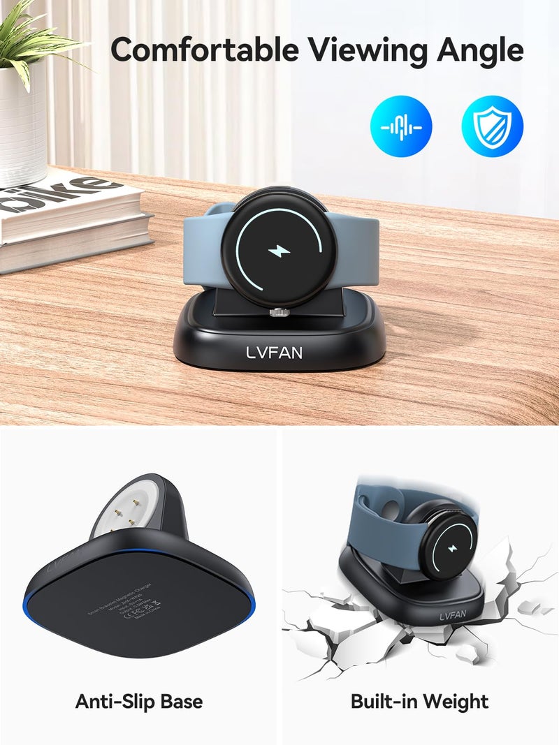 LVFAN Charger Stand Dock for Pixel Watch 3/2 & Fitbit Versa 4/3, Sense 2 - Replacement Accessories with Cable - Image 5