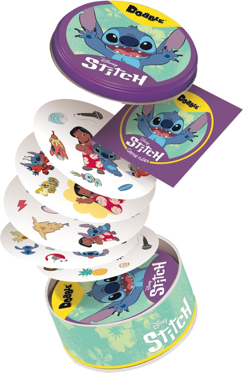Asmodee Dobble Disney Lilo and Stitch Family Card Game Ages 6 28 Players 15 Minutes Playing Time - Image 2