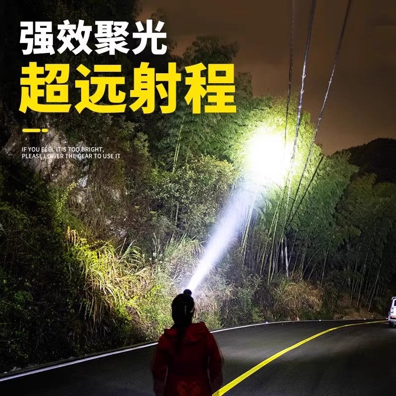 SHENYU Headlamp Head-Mounted Strong Light Rechargeable Ultra-Bright Fishing Torch with Long Battery  Life - Image 3
