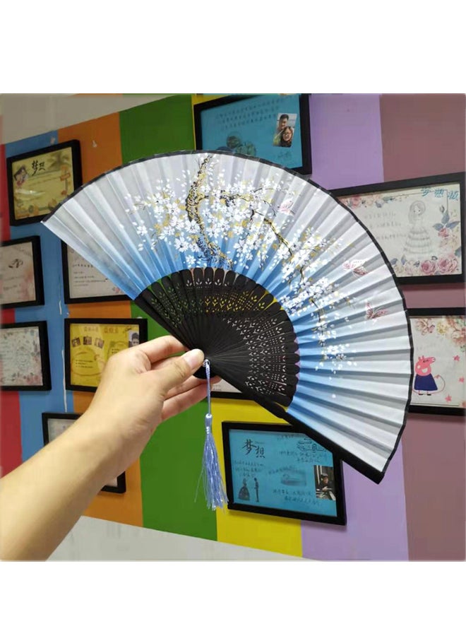 Ancient Folding Bamboo Fan Chinese Style Foldable Fan Student Gift Fan - Image 1
