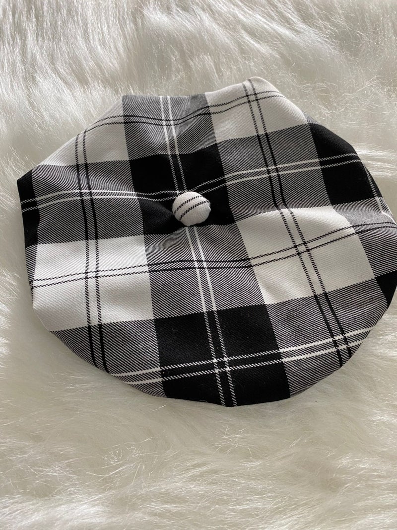 Eylülce Butik Eylülce Boutique Plaid Children's Suspender Shorts, Painter's Hat & Bow Tie Set - Cake Pop Costume  - Image 3
