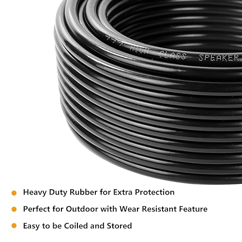 HBU 2 Packs 20 Feet Speakon Cables - Pack of 2 Professional DJ PA Speak-On to Speak-ON Male Cable - Stage, Gig, Outdoor, Studio Extension Wire with Twist Lock (2 Conductors) - Image 4