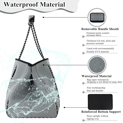 QOGiR Multipurpose Gym Beach Bag - Light Weight, Large, Sports (Grey, X-Large) … - Image 3