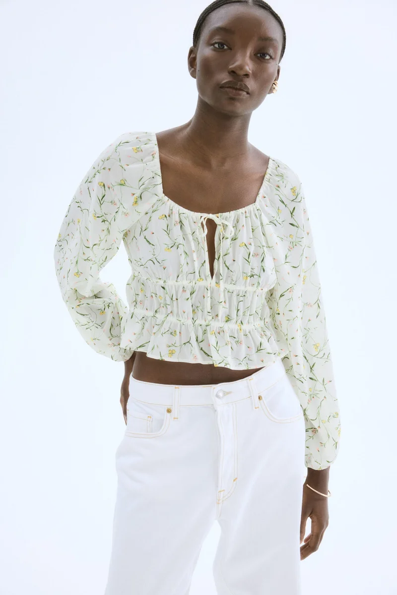 اتش اند ام Crinkled blouse