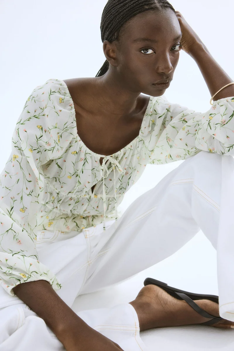H&M Crinkled blouse