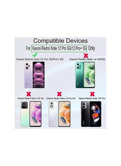 Ibywind Screen Protector For Redmi Note 12 Pro 5G/Redmi Note 12 Pro+ 5G(6.67"),With 2Pcs Tempered Glass,1Pc Camera Len Protector,1Pc Backing Carbon Fiber Film[Fingerprint Reader,Easy To Install]  - Image 2