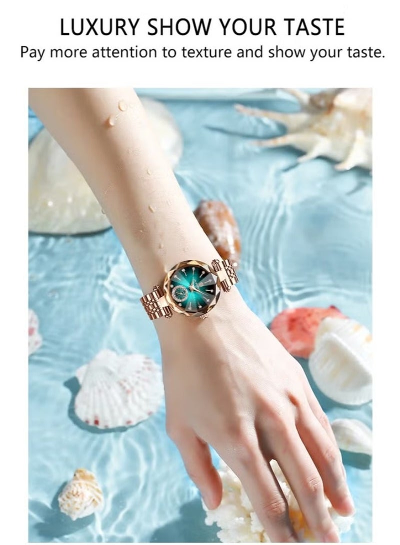 پوداجار مقاومة للماء النساء ساعة الكوارتز، النساء ساعات المعصم - Image 3