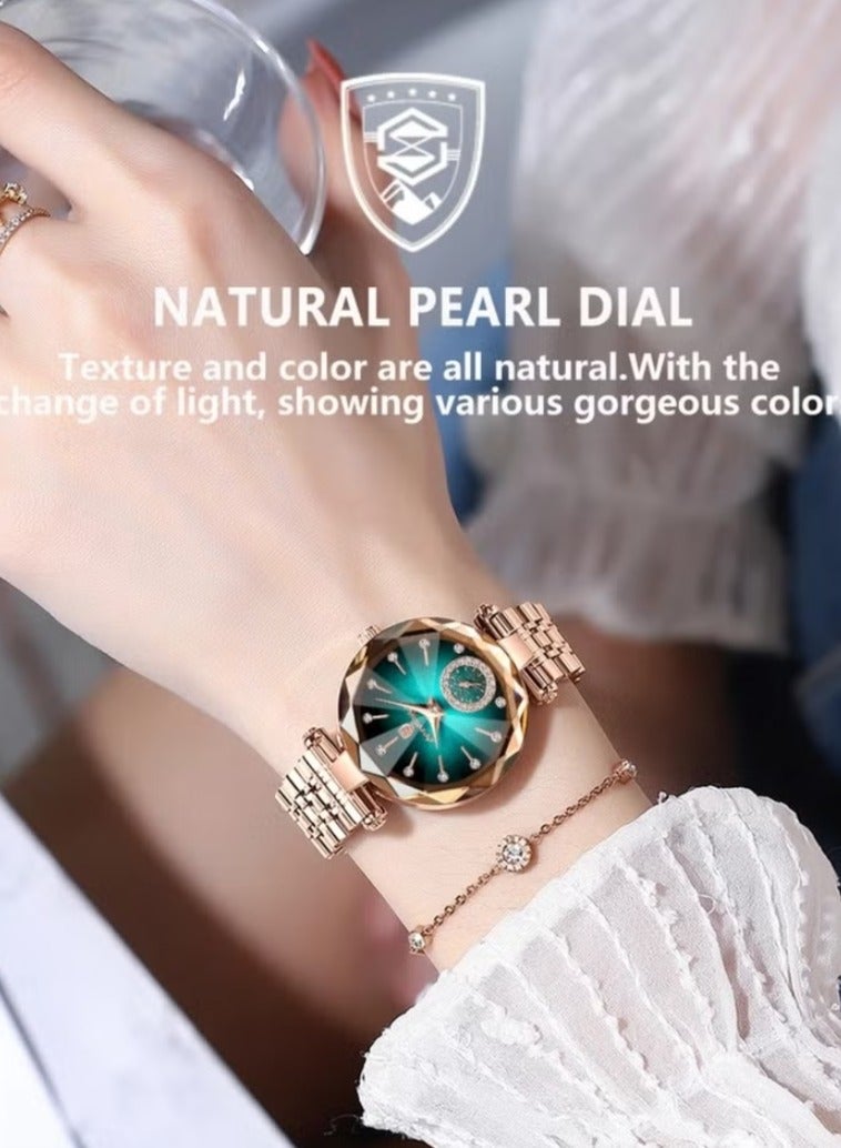 پوداجار مقاومة للماء النساء ساعة الكوارتز، النساء ساعات المعصم - Image 4