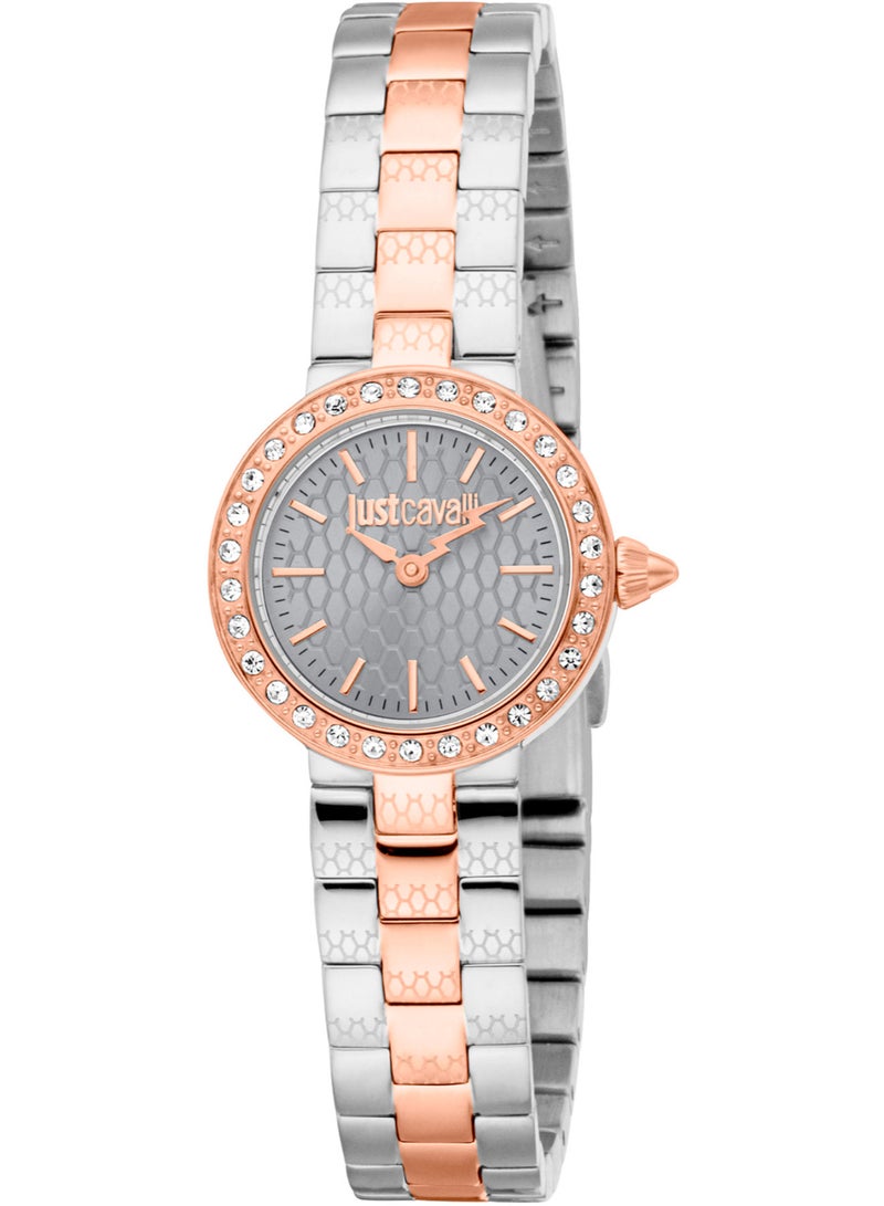 Just Cavalli ساعة ليدي سيرينيتا ميني Jc1L362M0095 - ستانلس ستيل نسائية كوارتز 2 عقارب - Image 1