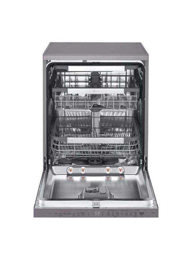 LG Dishwasher 14 Place Setting 10 Programs Dual Zone Wash 9.9 L DFC335HD Black - Image 2